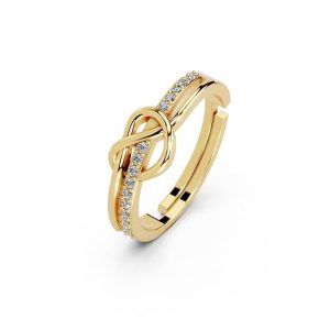 Miss Highness 925 Sterling Pure Silver Ring for Women and Girls, Infinity Rings, Adjustable Free Size, with Certificate of Authenticity & 925 Stamp, Gift for Wife and Girlfriend, Birthday, Anniversary